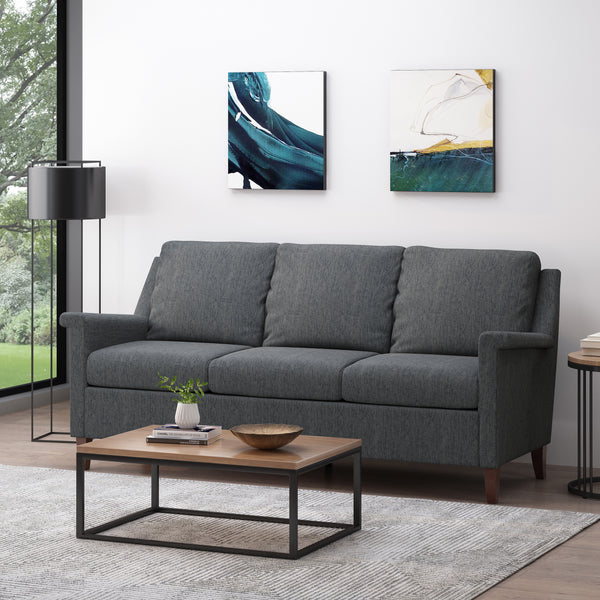 gdf studio Franz Contemporary 3 Seater Fabric Sofa