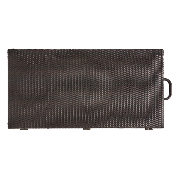 Gdf Studio Freeport Brown Wicker Storage Bin