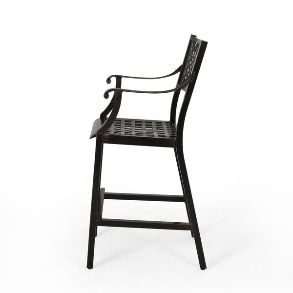 Gdf Studio Frisco Outdoor 29" Aluminum Barstools