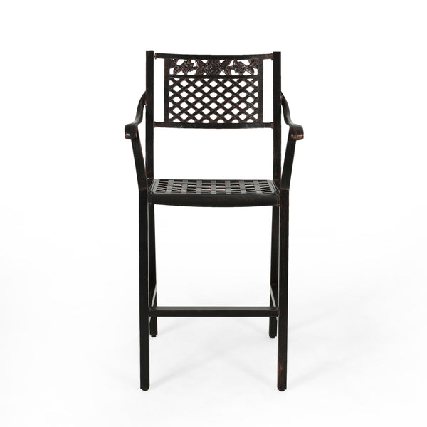 Gdf Studio Frisco Outdoor 29" Aluminum Barstools