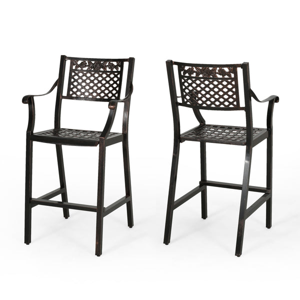 gdf studio Frisco Outdoor 29" Aluminum Barstools