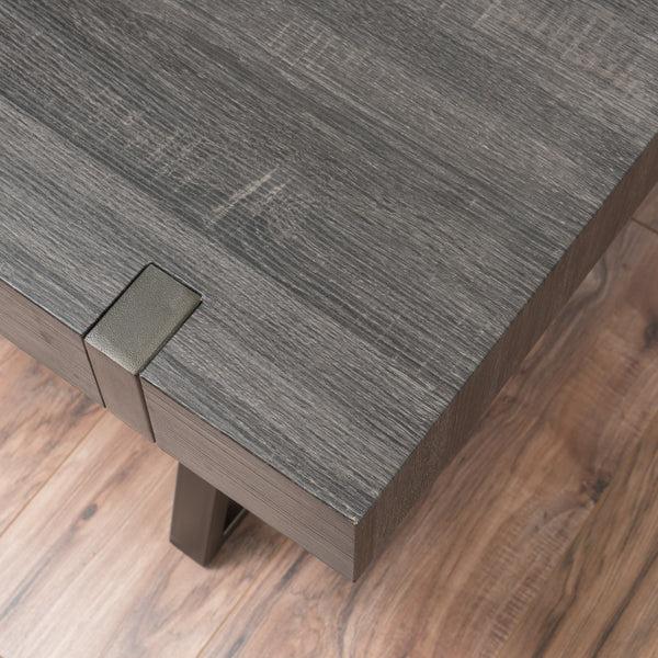 Gdf Studio Genwa Black Oak Wood Coffee Table
