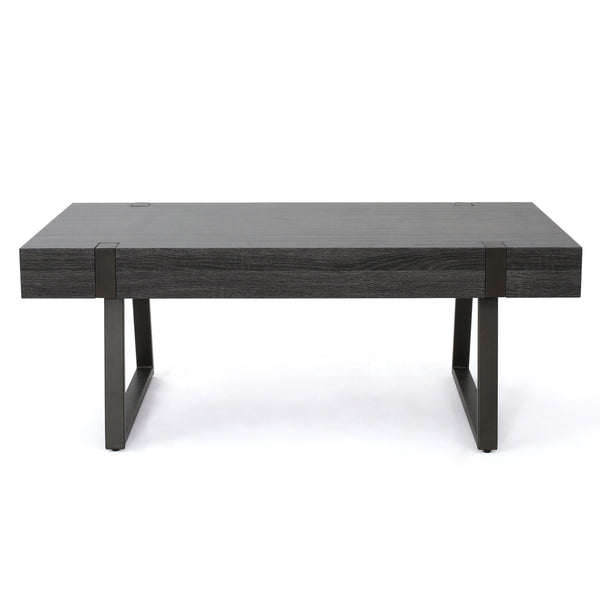 gdf studio Genwa Black Oak Wood Coffee Table