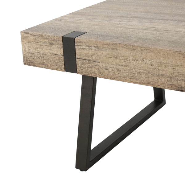 Gdf Studio Genwa Canyon Grey Wood Coffee Table