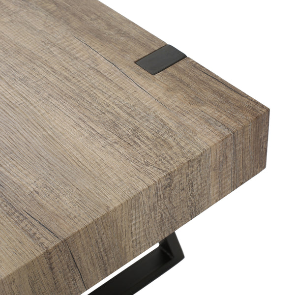 Gdf Studio Genwa Canyon Grey Wood Coffee Table