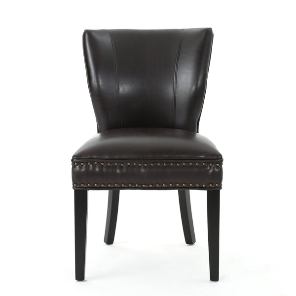 Gdf Studio George Brown Leather Dining Chair