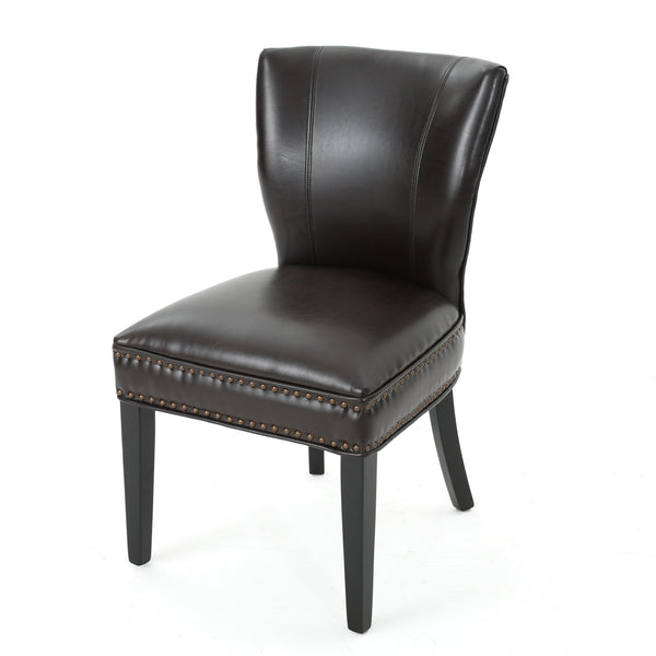 gdf studio George Brown Leather Dining Chair