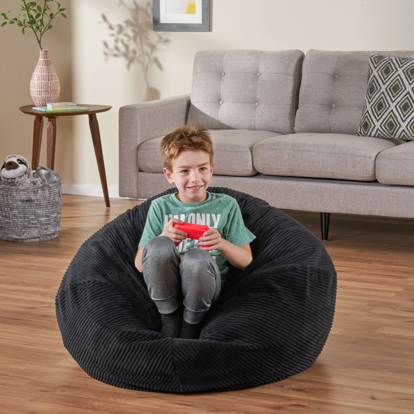 gdf studio Germaine 3 Foot Modern Corduroy Beanbag