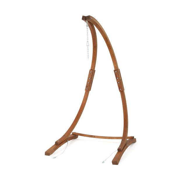 gdf studio Gina Outdoor Wood Hammock Chair Stand