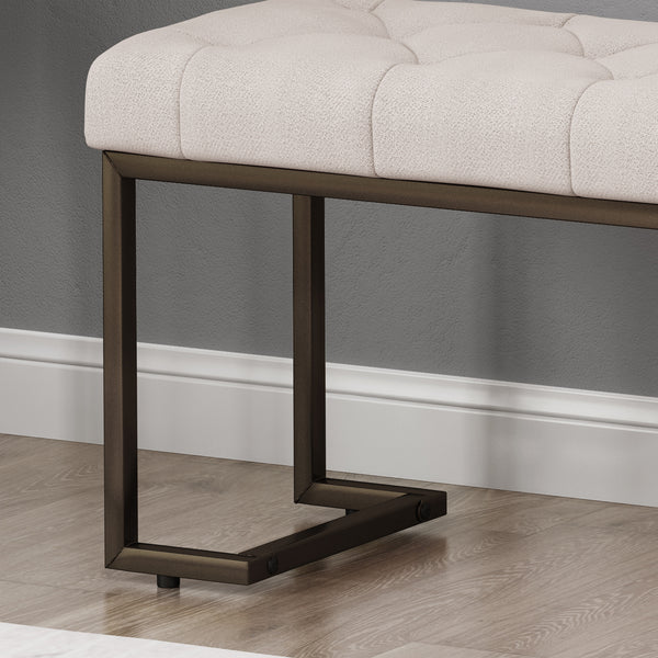 Gdf Studio Gladys Modern Fabric Bench