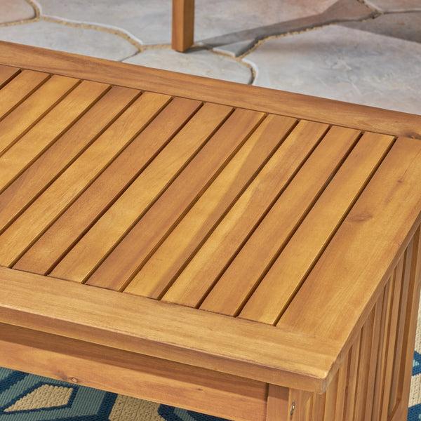 Gdf Studio Grace Outdoor Acacia Wood Coffee Table