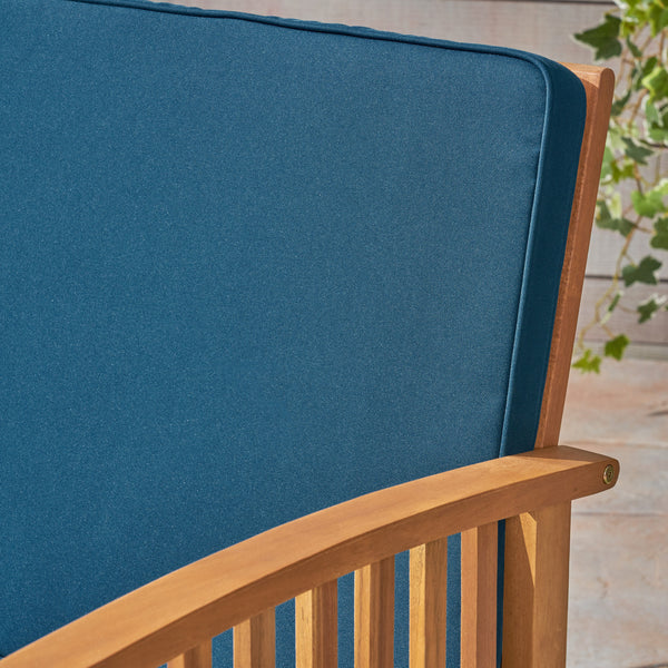 Gdf Studio Grace Outdoor Acacia Wood Loveseat