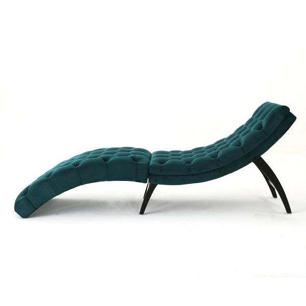 gdf studio Grasby Tufted New Velvet Chaise Lounge
