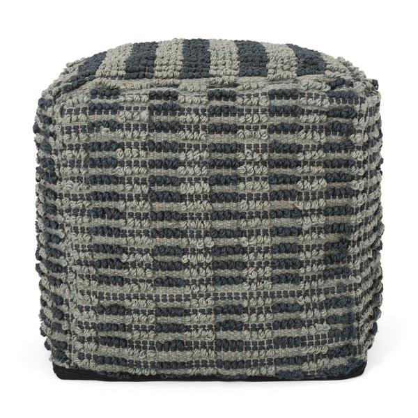 gdf studio Haji Boho Fabric Cube Pouf