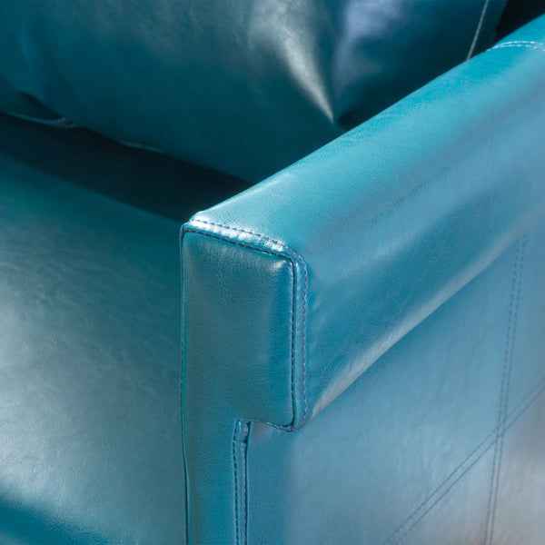 Gdf Studio Harbison Leather Loveseat Settee