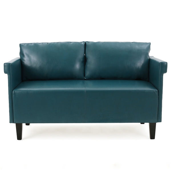 gdf studio Harbison Leather Loveseat Settee