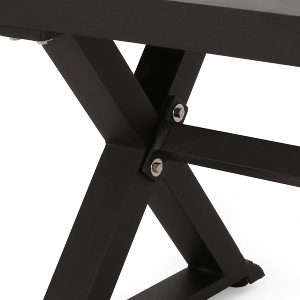 Gdf Studio Harney Outdoor Aluminum Bench