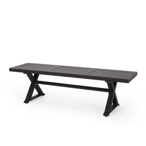 gdf studio Harney Outdoor Aluminum Bench