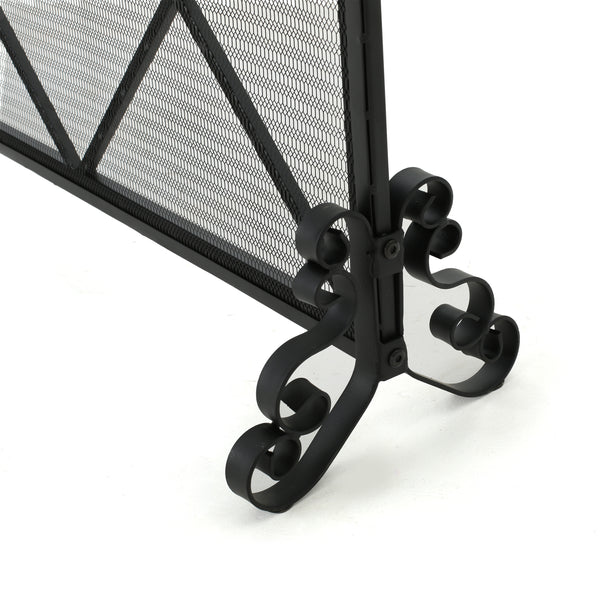 Gdf Studio Hayden Single Panel Iron Fire Screen