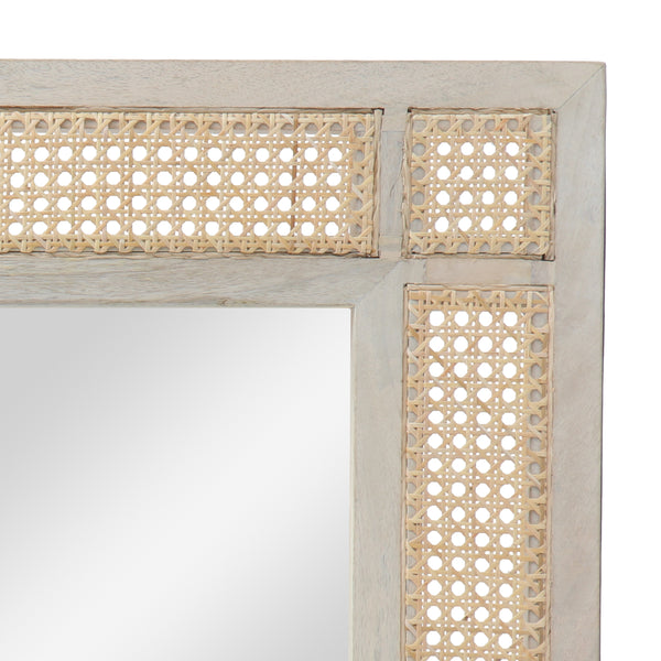 Gdf Studio Hazel Boho Mirror With Wicker Caning