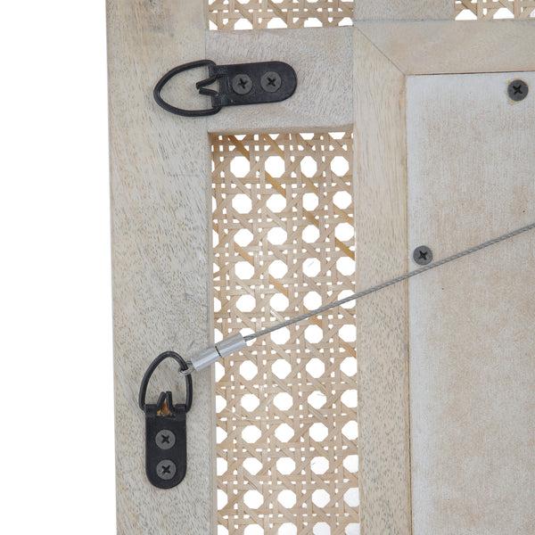 Gdf Studio Hazel Boho Mirror With Wicker Caning