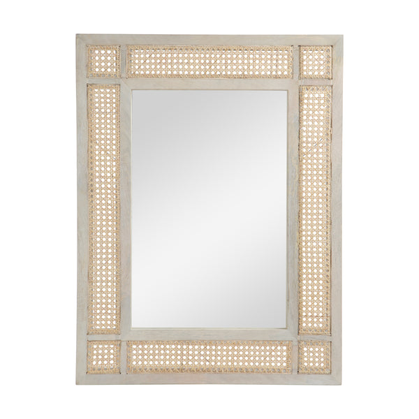 gdf studio Hazel Boho Mirror with Wicker Caning
