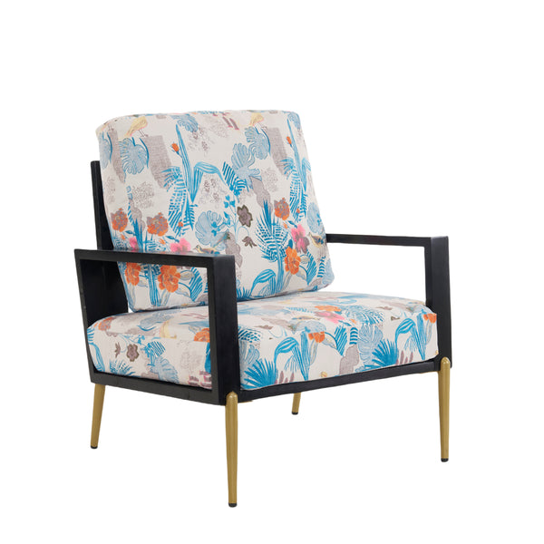 Gdf Studio Hazeld Upholstered Velvet Accent Chair