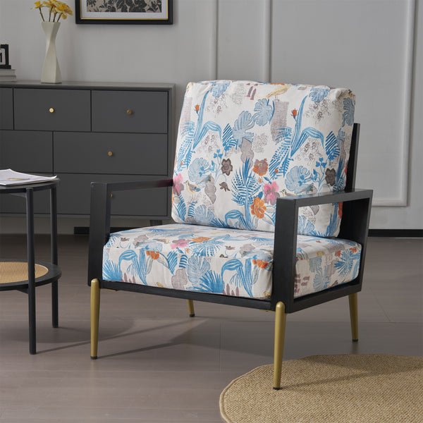 Gdf Studio Hazeld Upholstered Velvet Accent Chair