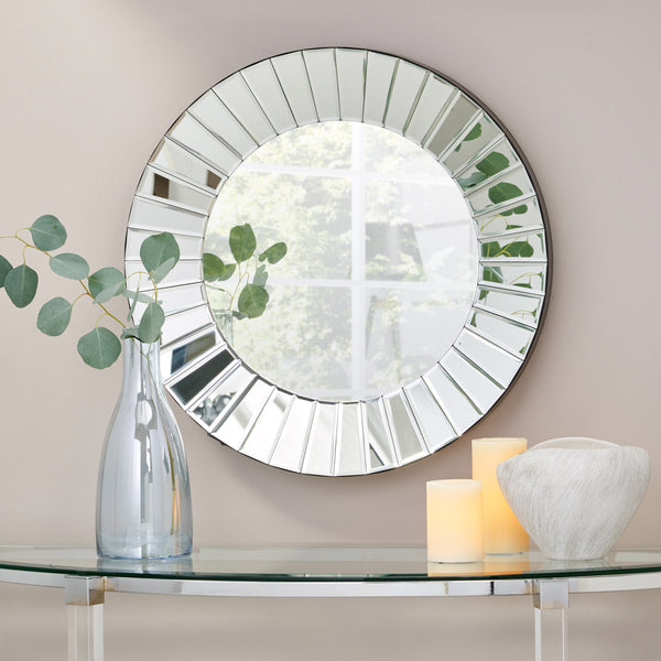 Gdf Studio Hedda Modern Flat Pleated Mirror