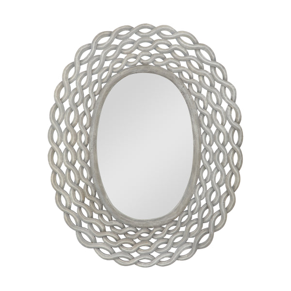 gdf studio Hedy Modern Braided Weave Mirror