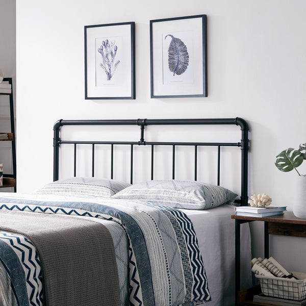 Gdf Studio Ina Contemporary Iron Headboard