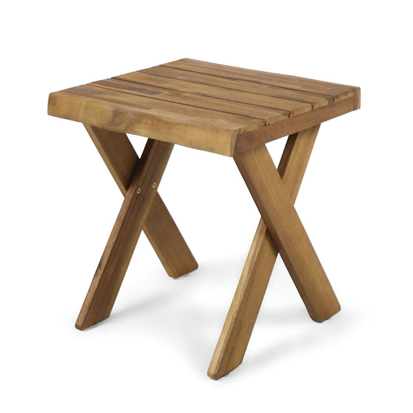 gdf studio Irene Outdoor Acacia Wood Side Table