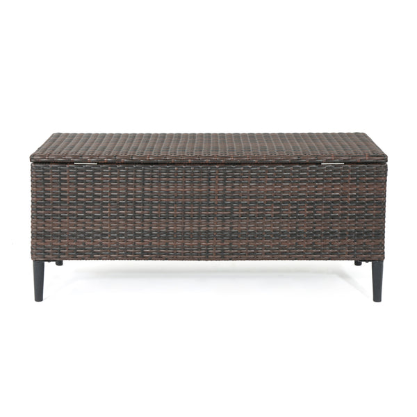 Gdf Studio Irene Outdoor Wicker Storage Chest