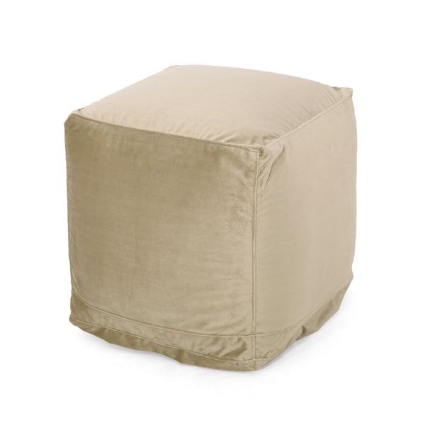 Gdf Studio Isleta Modern Velveteen Cube Pouf