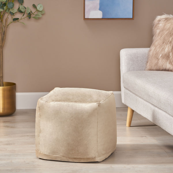 gdf studio Isleta Modern Velveteen Cube Pouf