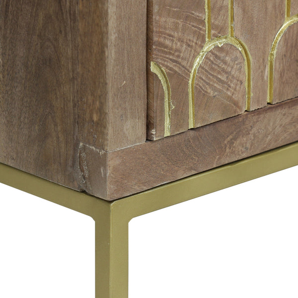 Gdf Studio Javayah Contemporary Wooden TV Stand