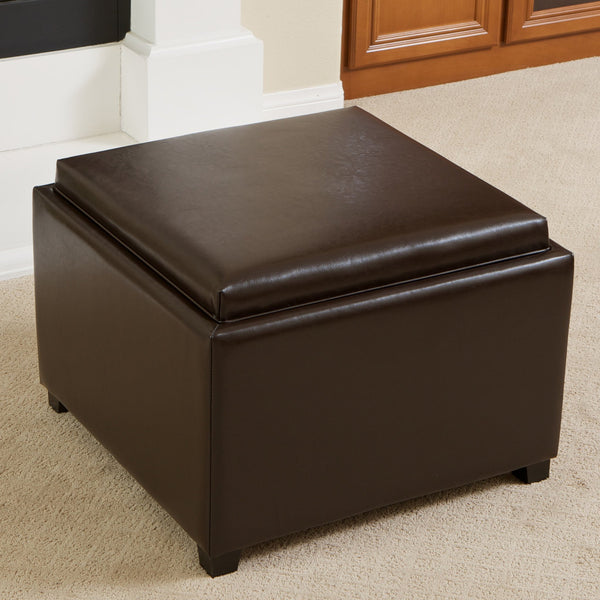 Gdf Studio Jefferson Tray Top Storage Ottoman