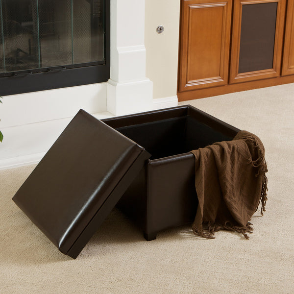 Gdf Studio Jefferson Tray Top Storage Ottoman