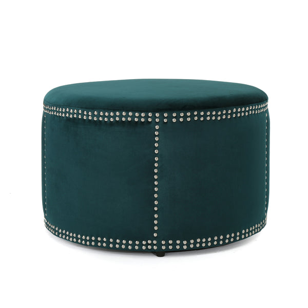 gdf studio Jesper Studded New Velvet Ottoman