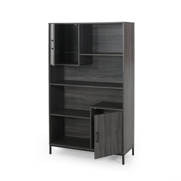 Gdf Studio Joaquin Bookcase With Storage Cabinet