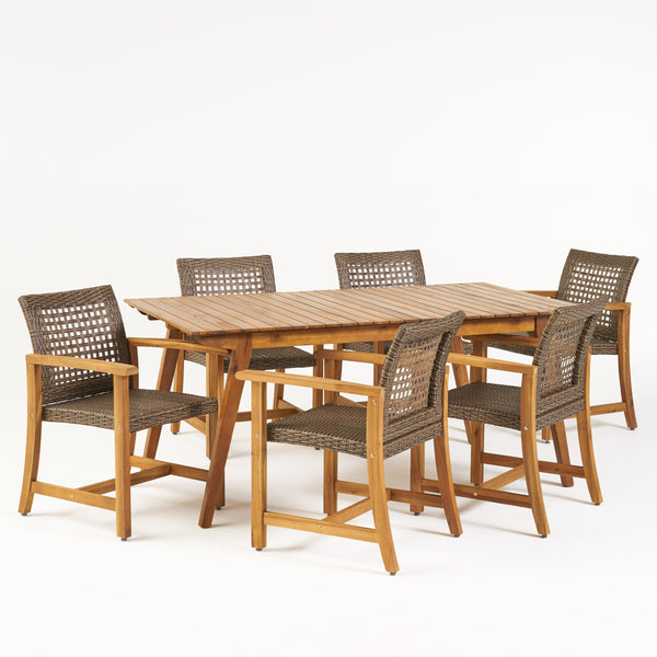 Gdf Studio Jovana Outdoor 6 Seater Dining Set