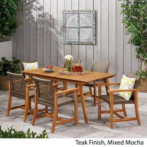 Gdf Studio Jovana Outdoor 6 Seater Dining Set