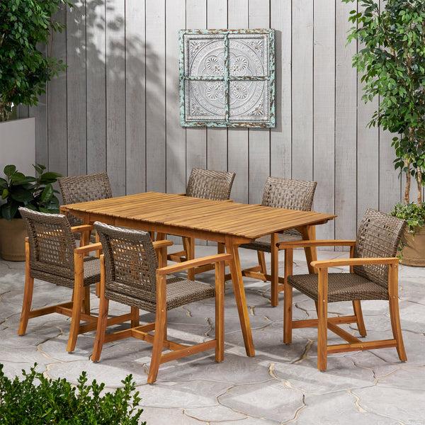 Gdf Studio Jovana Outdoor 6 Seater Dining Set