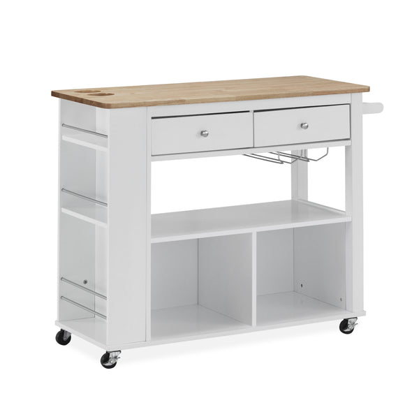 Gdf Studio Julien Kitchen Cart With Wheels