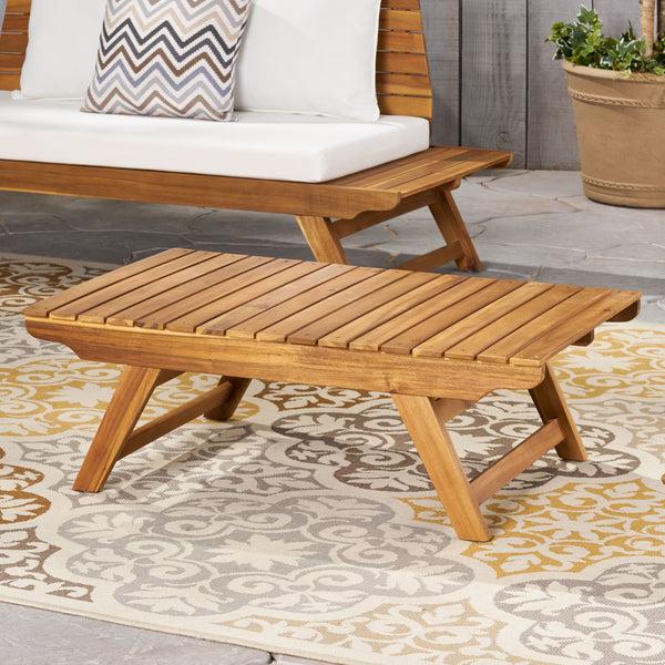 Gdf Studio Kaiya Outdoor Wooden Coffee Table