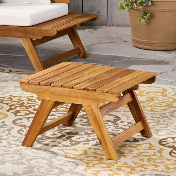 Gdf Studio Kaiya Outdoor Wooden Side Table