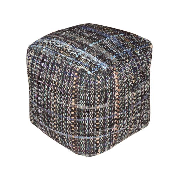 gdf studio Kamil Handcrafted Boho Fabric Pouf