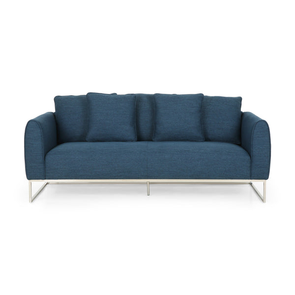 Gdf Studio Kastle Modern Fabric 3 Seater Sofa
