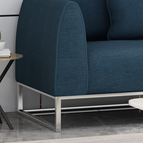 Gdf Studio Kastle Modern Fabric 3 Seater Sofa