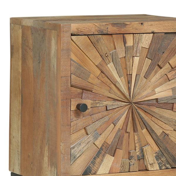 Gdf Studio Kelci Boho Wooden Night Stand